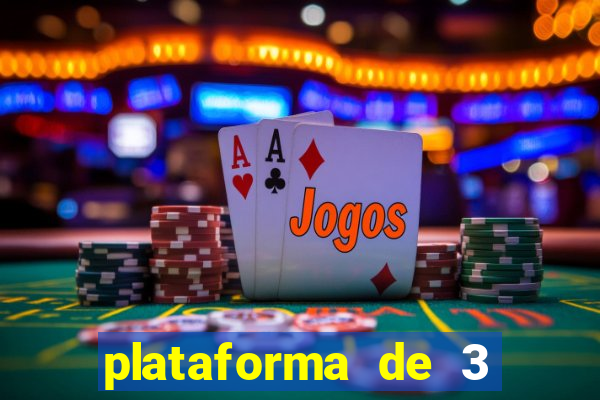 plataforma de 3 reais jogo